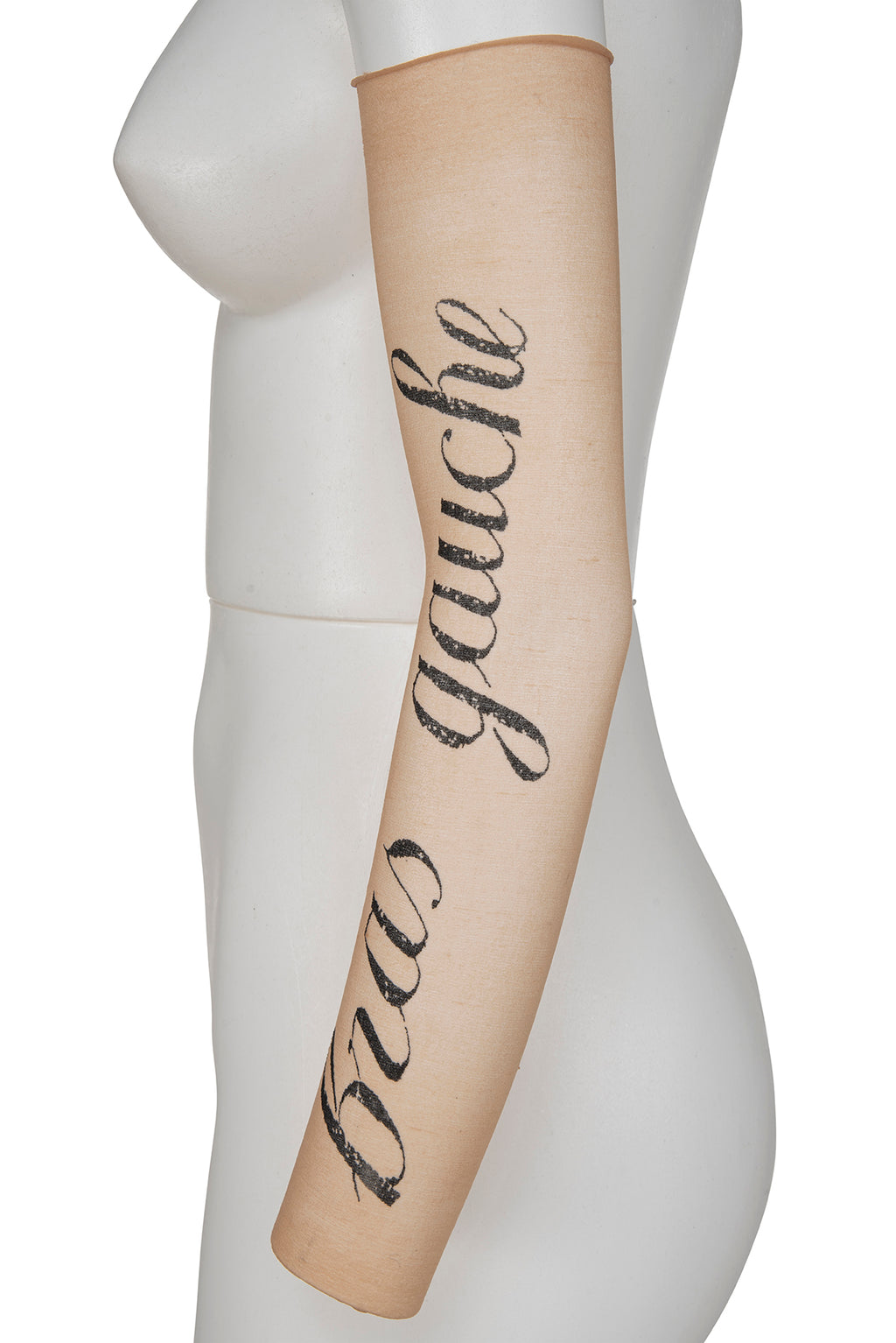 ANN DEMEULEMEESTER VINTAGE ICONIC AND RARE PRINTED TATTOO SHEER