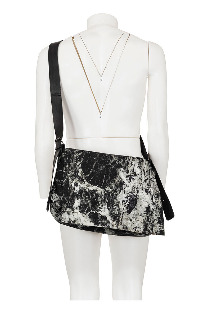 JIL SANDER BY RAF SIMONS VINTAGE MARBLE EFFECT CROSSBODY BAG