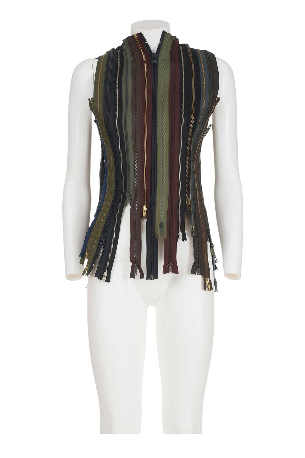 MAISON MARTIN MARGIELA VINTAGE ICONIC AND RARE MULTICOLOR ZIPPER