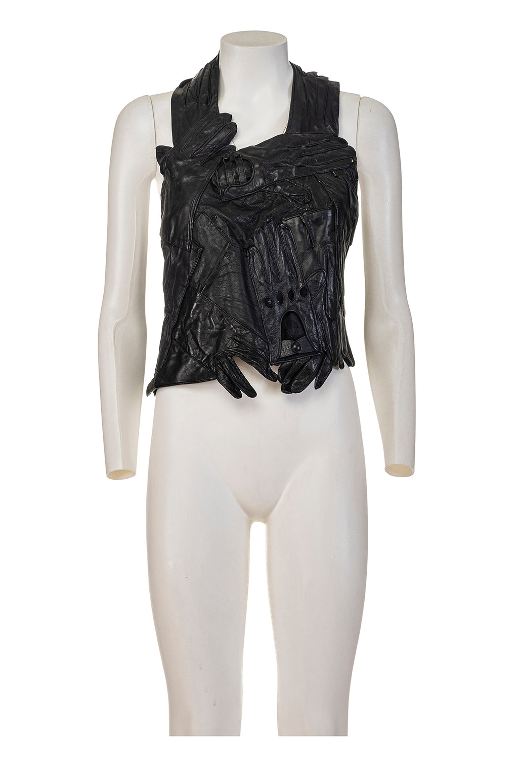 maison margiela handschuhe MAISON MARTIN MARGIELA VINTAGE ICONIC AND RARE ARTISANAL LEATHER GLOVES TOP  – MORPHINE.ONLINE