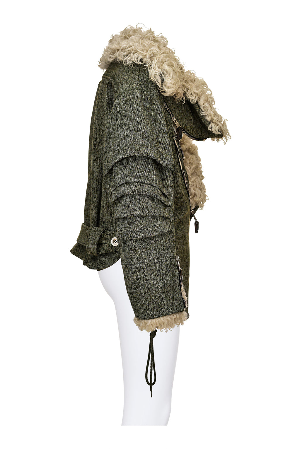 BALENCIAGA BY NICOLAS GHESQUIÈRE ICONIC AVIATOR JACKET – MORPHINE
