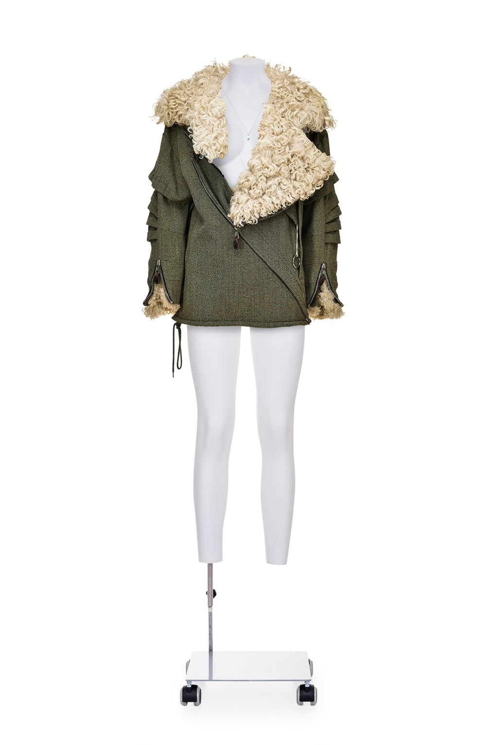 BALENCIAGA BY NICOLAS GHESQUIÈRE ICONIC AVIATOR JACKET – MORPHINE