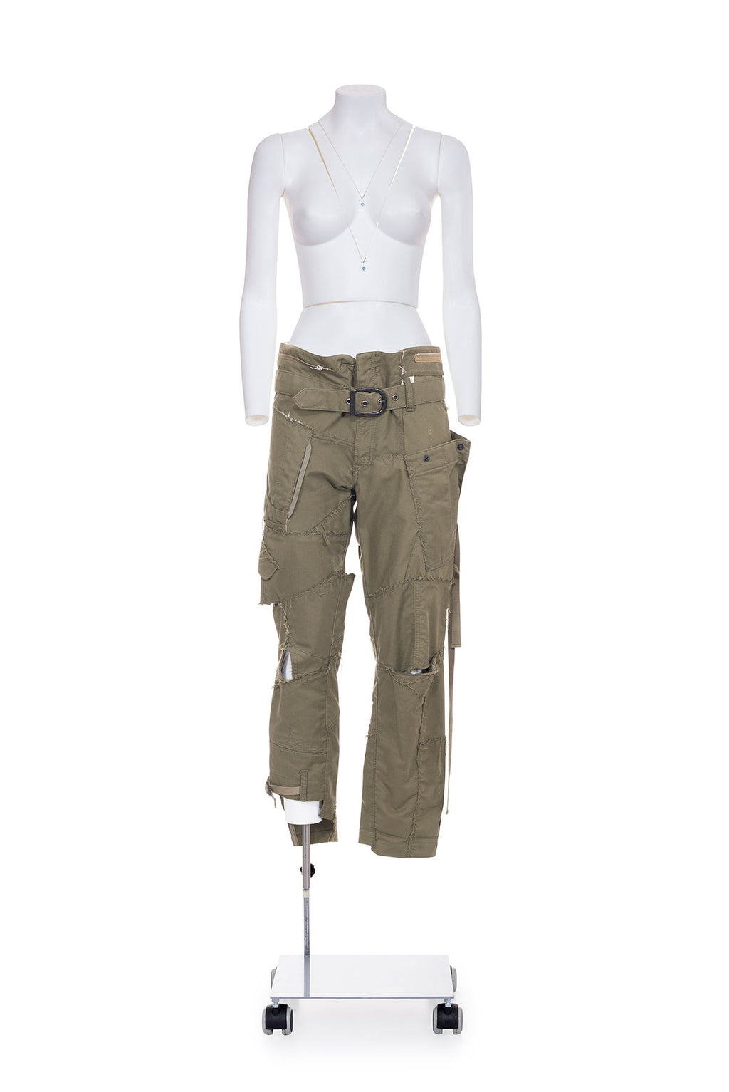 Deconstructed cargo pants cheap