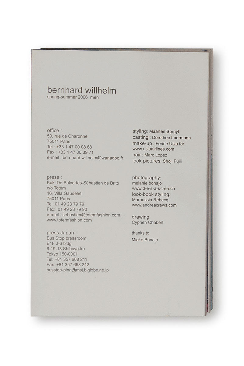 BERNHARD WILLHELM SS 2006